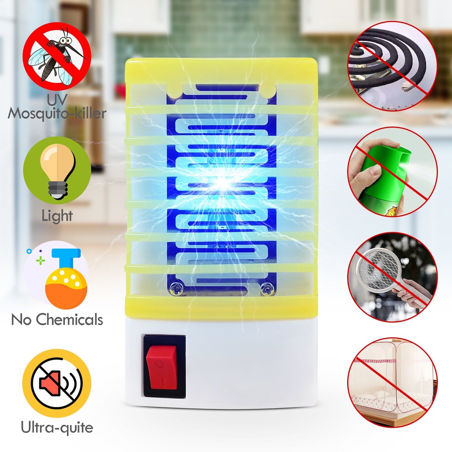 š„Hot Saleš„LED Blue Light Trap Household Mosquito Killer Lamp