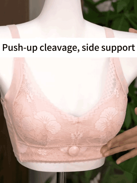 Save the outward expansion" high-tech button-rotating adjustable push-up bra