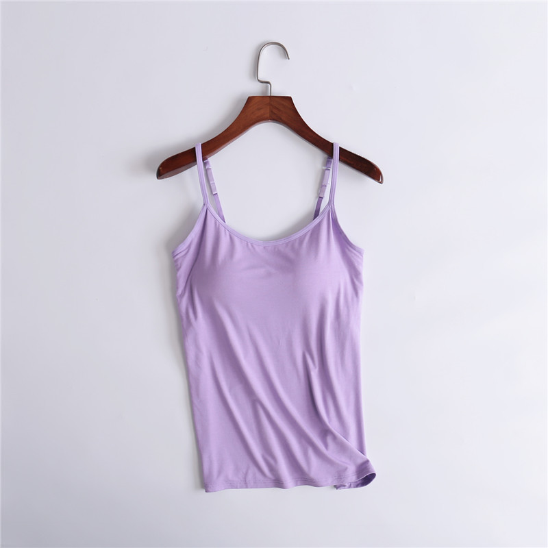 Cami Bra – Women’s Camisole With Built In Padded Bra Vest