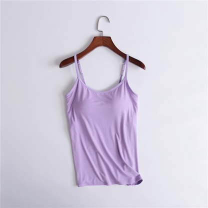 Cami Bra – Women’s Camisole With Built In Padded Bra Vest