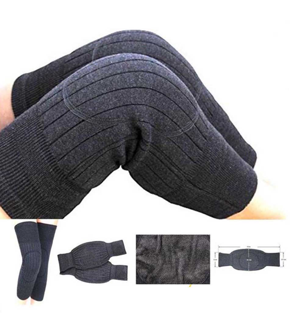 2pcs Cashmere Leg Warmer Thick Warm Wool Kneepad for Women Men Old People