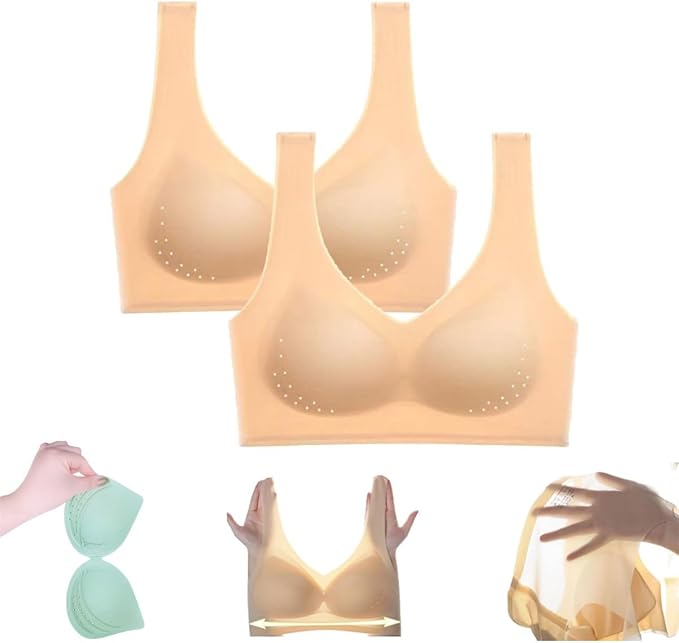 Women Ultra Thin Bras High Elasticity Ice Silk Traceless Underwear Non-wired Bra for Girls
