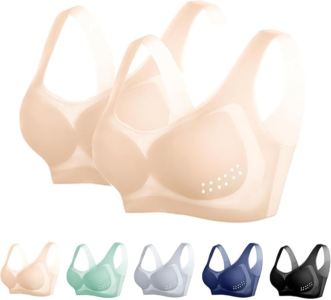 Women Ultra Thin Bras High Elasticity Ice Silk Traceless Underwear Non-wired Bra for Girls