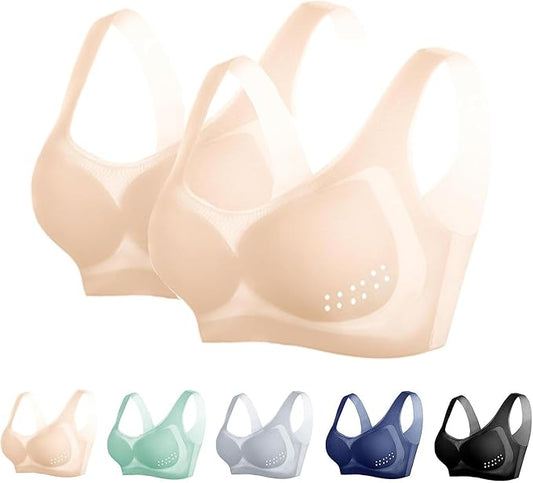 Women Ultra Thin Bras High Elasticity Ice Silk Traceless Underwear Non-wired Bra for Girls