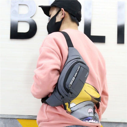 Fashionable Korean Unisex Belt Bag: Versatile Waist Bag for Men and Women, with Chest and Sling