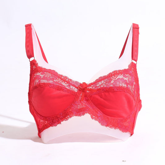 FLORAL COTTON NET BRA