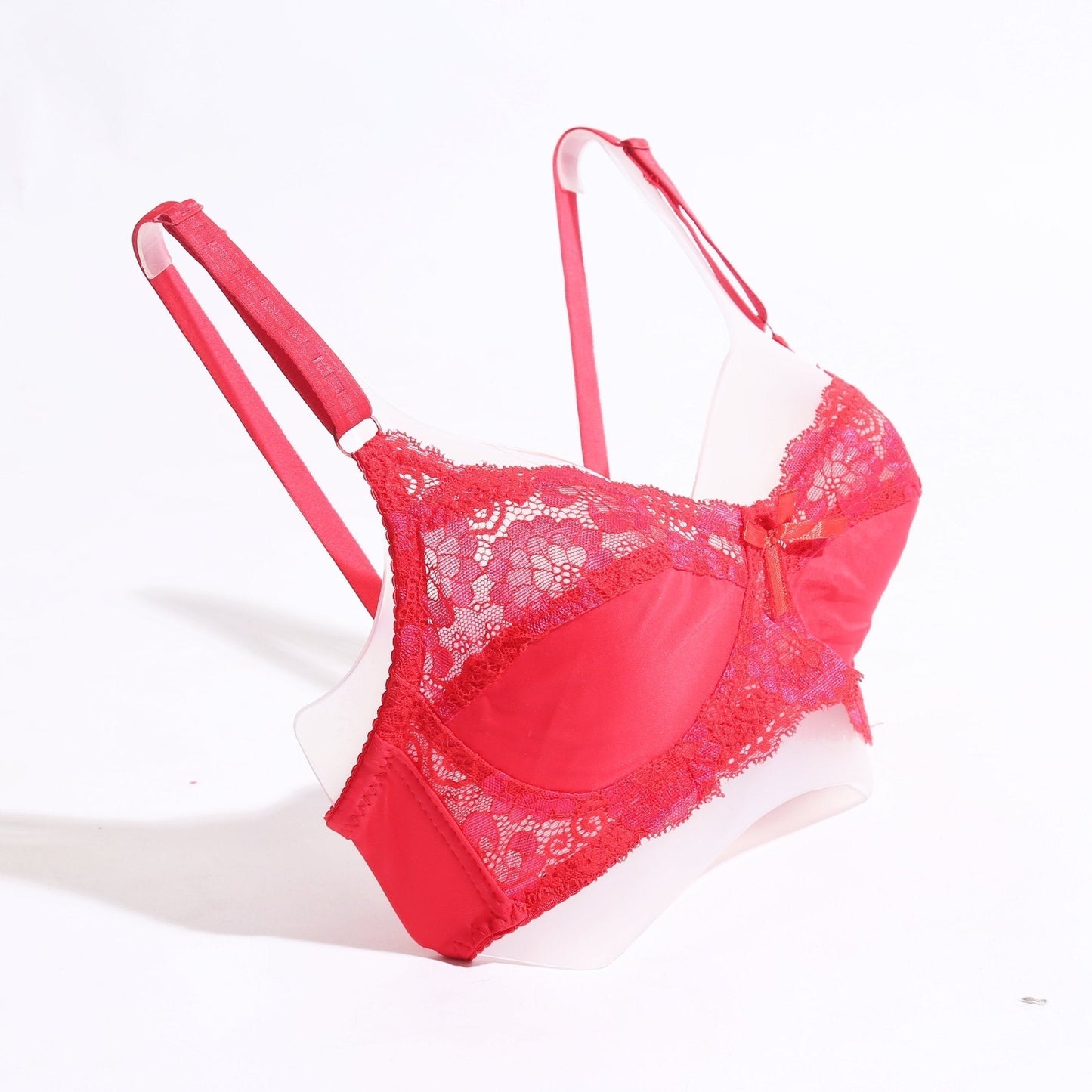 FLORAL COTTON NET BRA