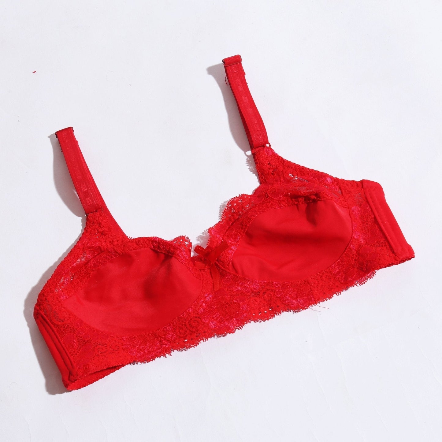 FLORAL COTTON NET BRA