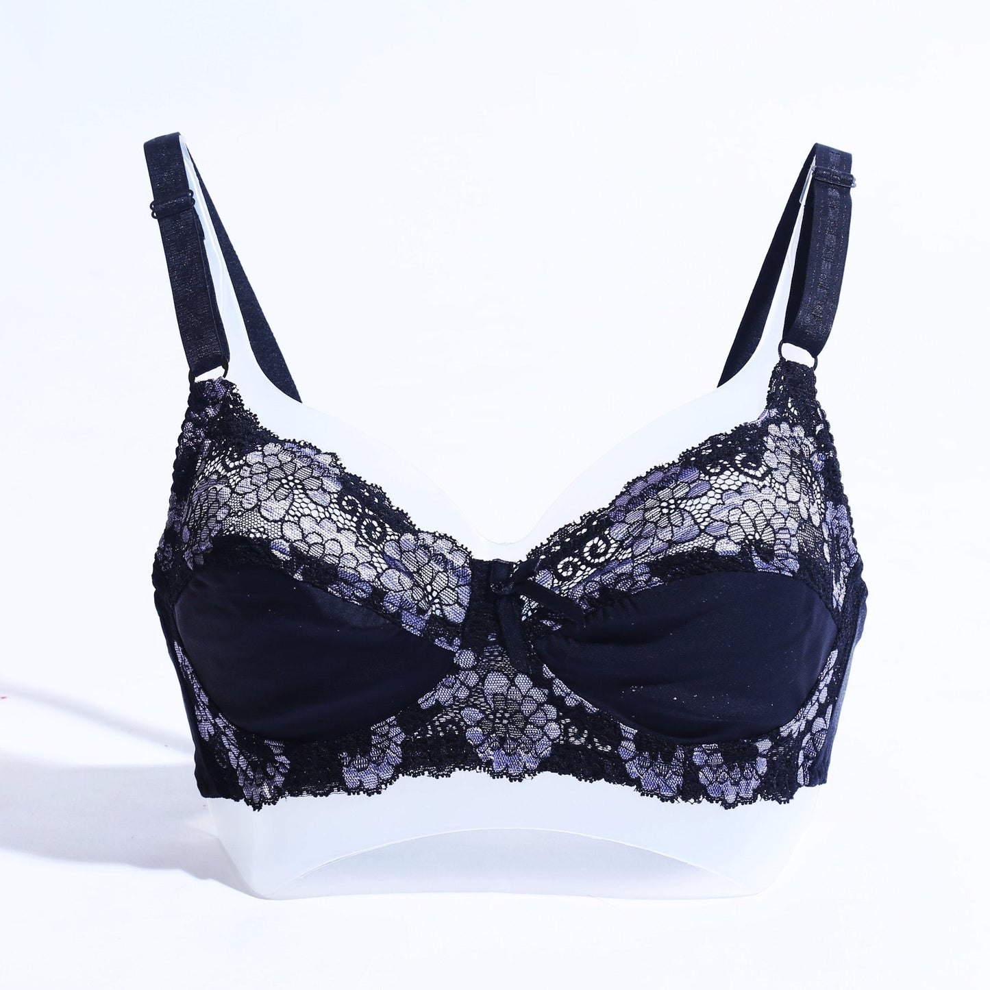FLORAL COTTON NET BRA