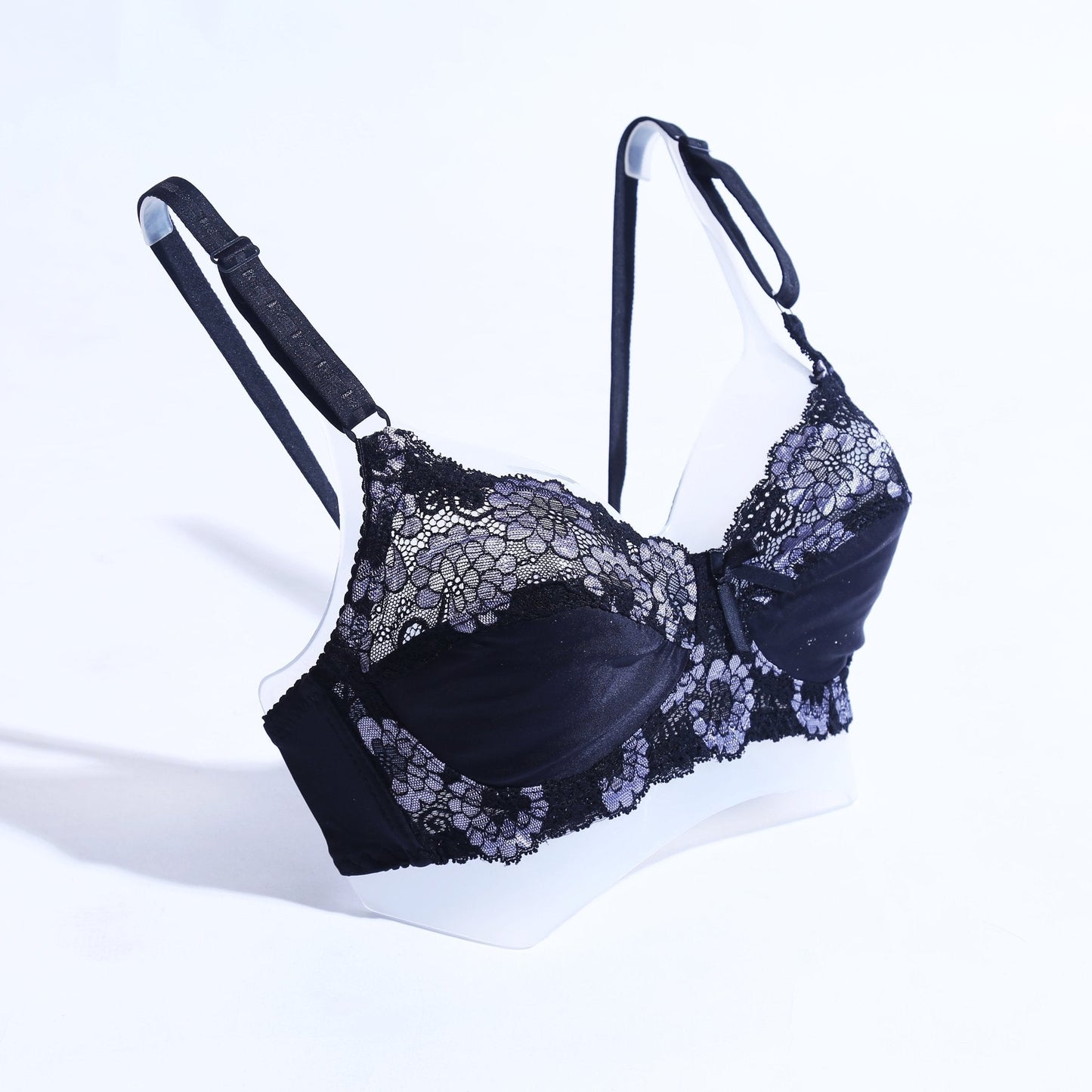 FLORAL COTTON NET BRA