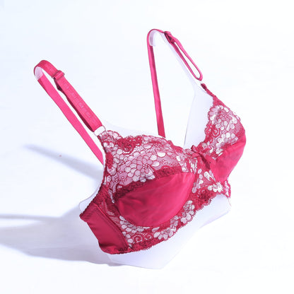 FLORAL COTTON NET BRA
