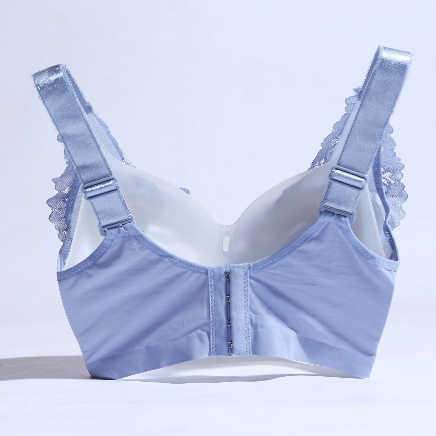 FLORAL COTTON NET BRA WITH PENDANT