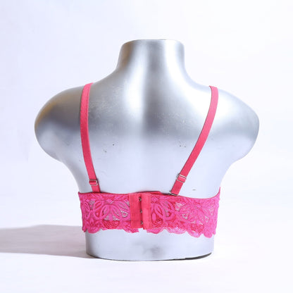 WOMEN LACE G-STRING PADDED BRA