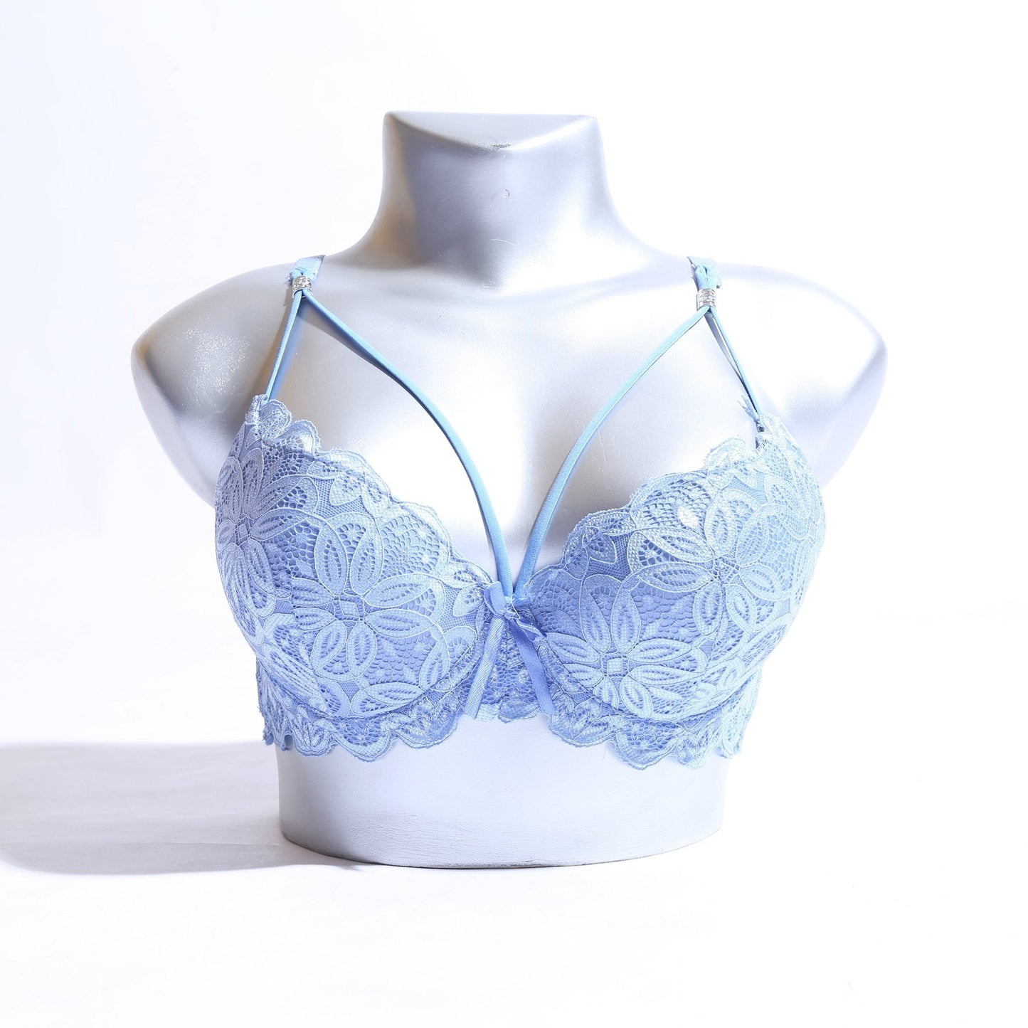 WOMEN LACE G-STRING PADDED BRA