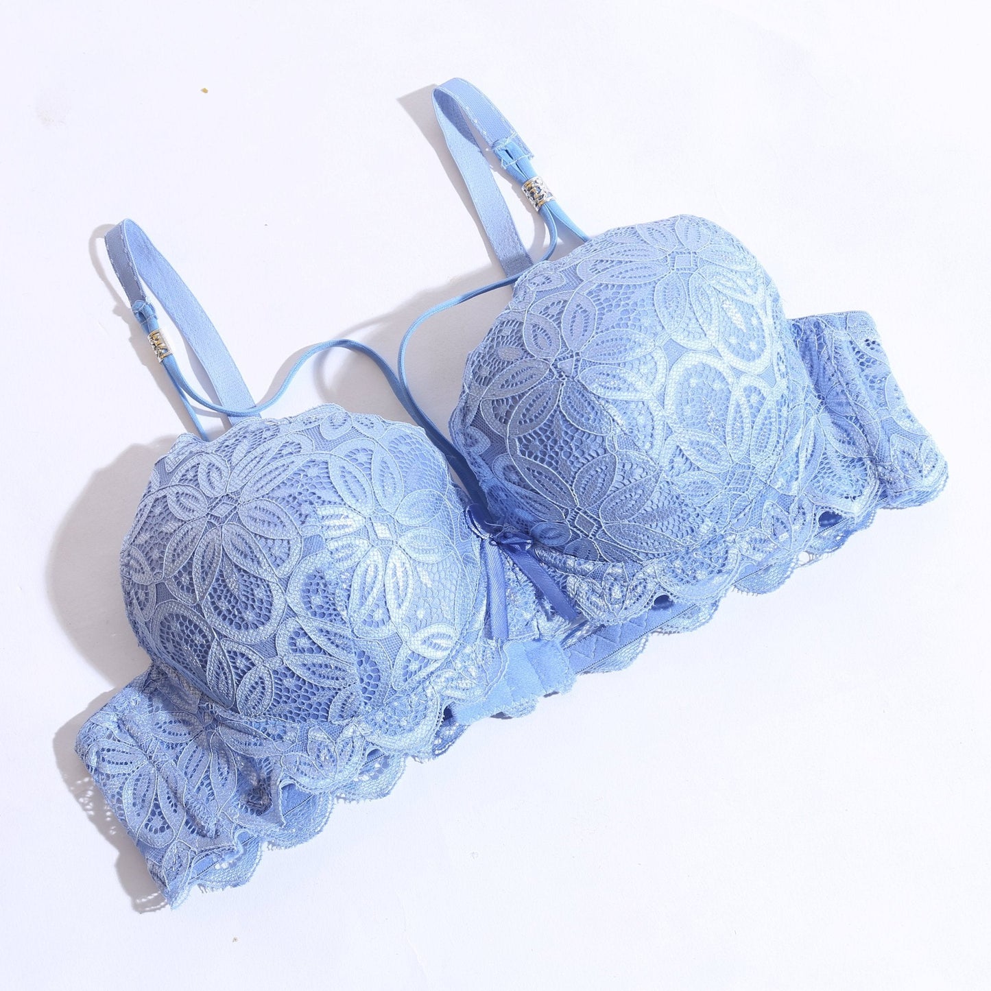 WOMEN LACE G-STRING PADDED BRA