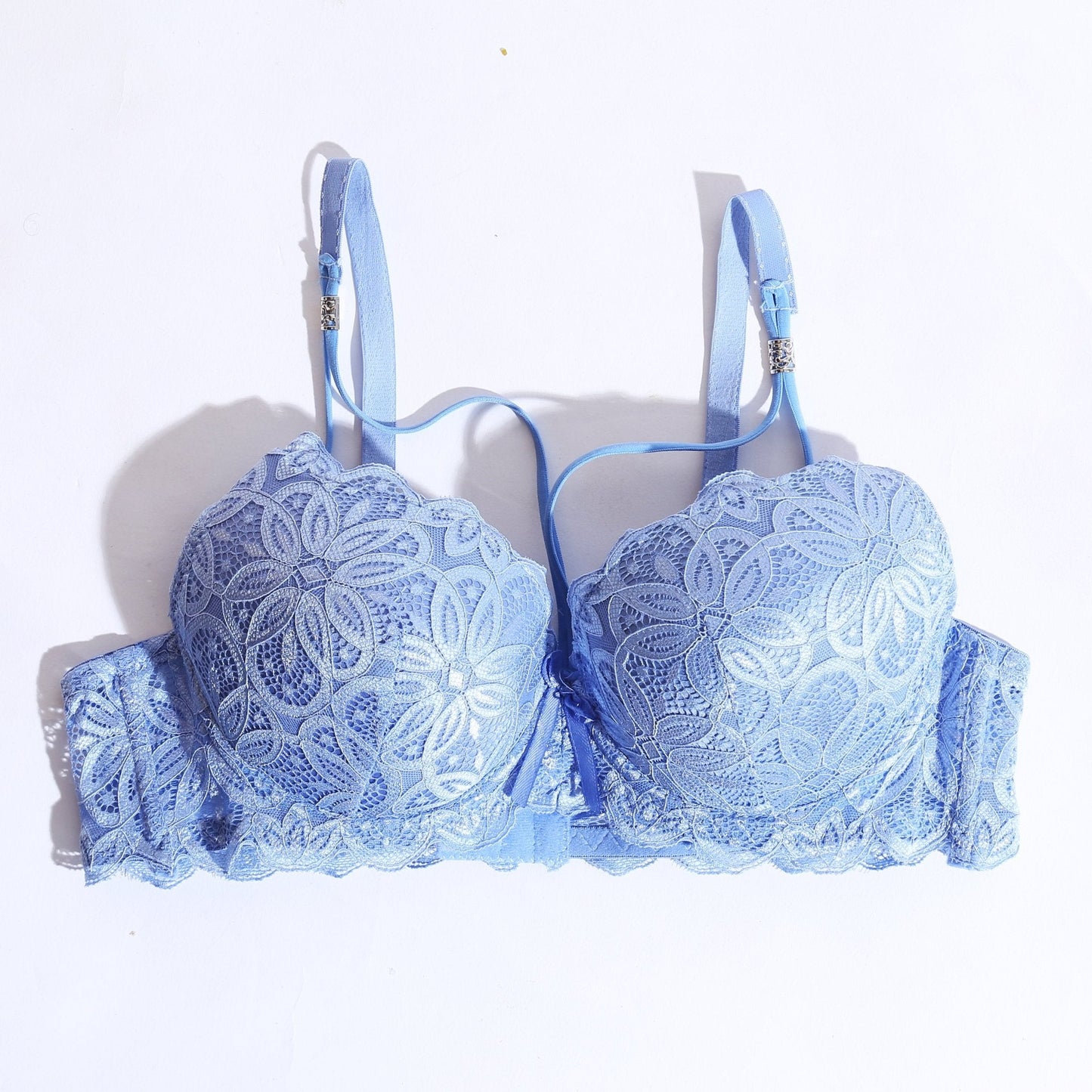 WOMEN LACE G-STRING PADDED BRA