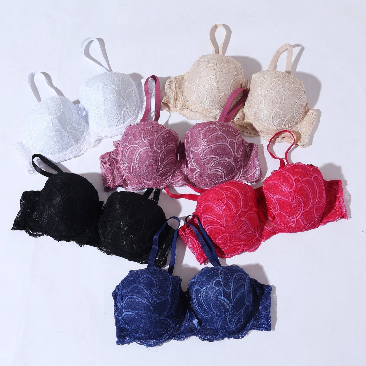 WOMEN SEXY UNDERWIRE BRA PUSH UP PADDED LACE BRA