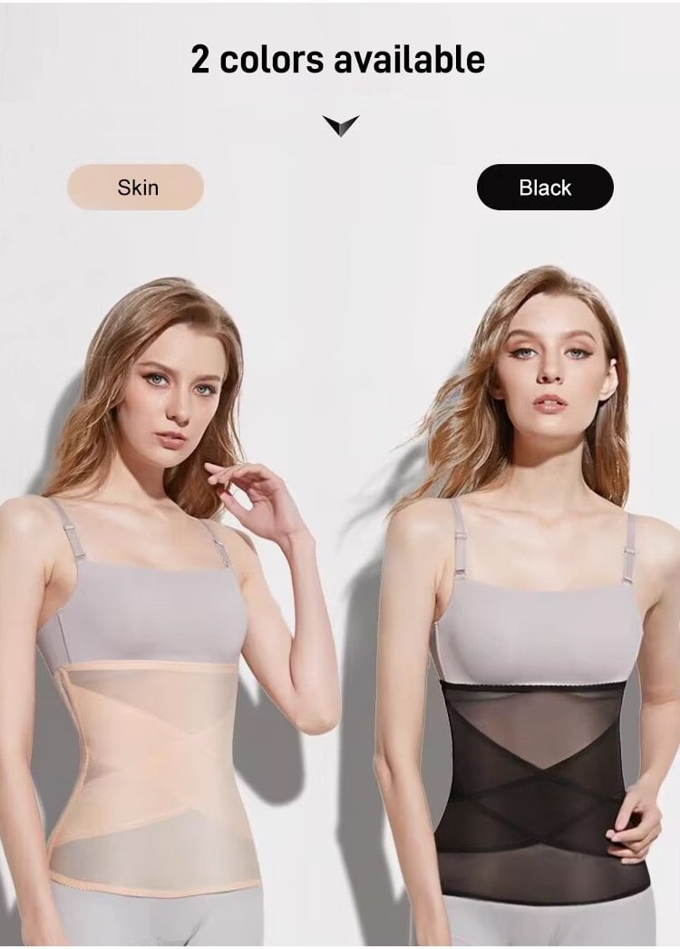 🎁✨Hot sale🔥Cross Mesh Girdle for Waist Shaping