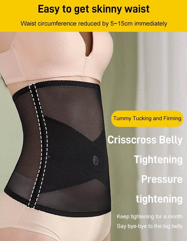 🎁✨Hot sale🔥Cross Mesh Girdle for Waist Shaping