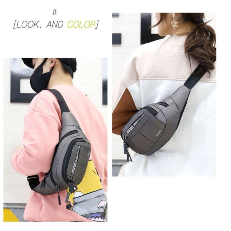 Fashionable Korean Unisex Belt Bag: Versatile Waist Bag for Men and Women, with Chest and Sling