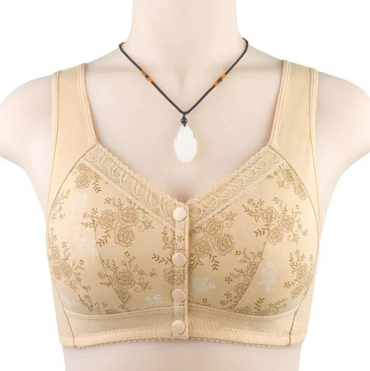 2024 New Anti Sagging Front Open Cooling Cotton Bra