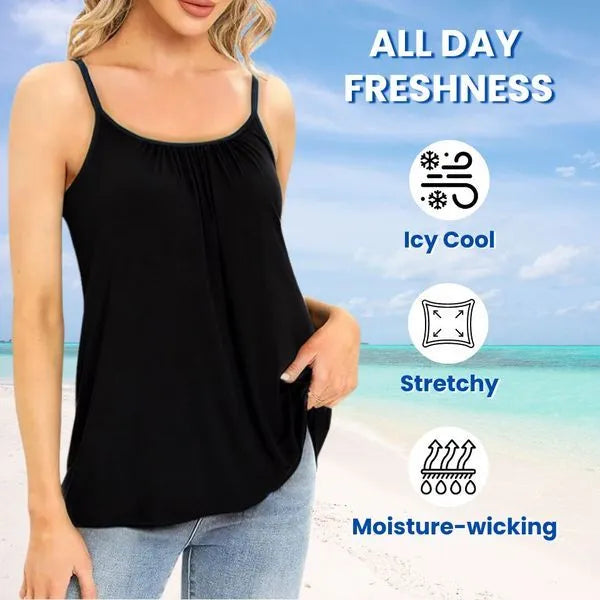 Cami Bra – Women’s Camisole With Built In Padded Bra Vest