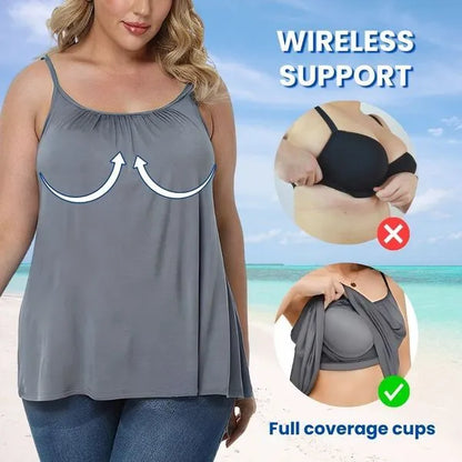 Cami Bra – Women’s Camisole With Built In Padded Bra Vest