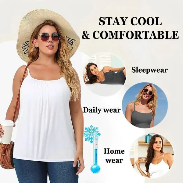 Cami Bra – Women’s Camisole With Built In Padded Bra Vest