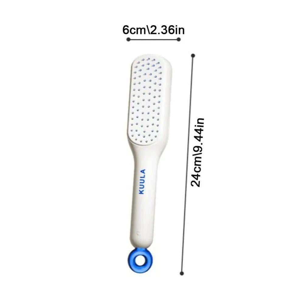 Easy Clean Volumizing Retractable Anti-static Hair Brush, Massager Comb, Self-cleaning, Hairdressing