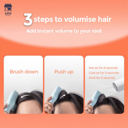 Easy Clean Volumizing Retractable Anti-static Hair Brush, Massager Comb, Self-cleaning, Hairdressing