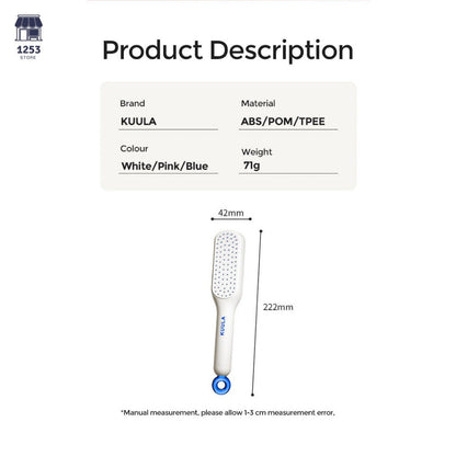 Easy Clean Volumizing Retractable Anti-static Hair Brush, Massager Comb, Self-cleaning, Hairdressing