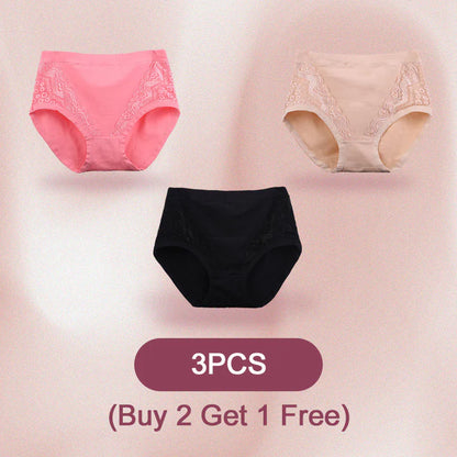 🔥Buy 1 get 2 free - 3 PCS🔥 Plus Size High Waist Leak Proof Cotton Panties
